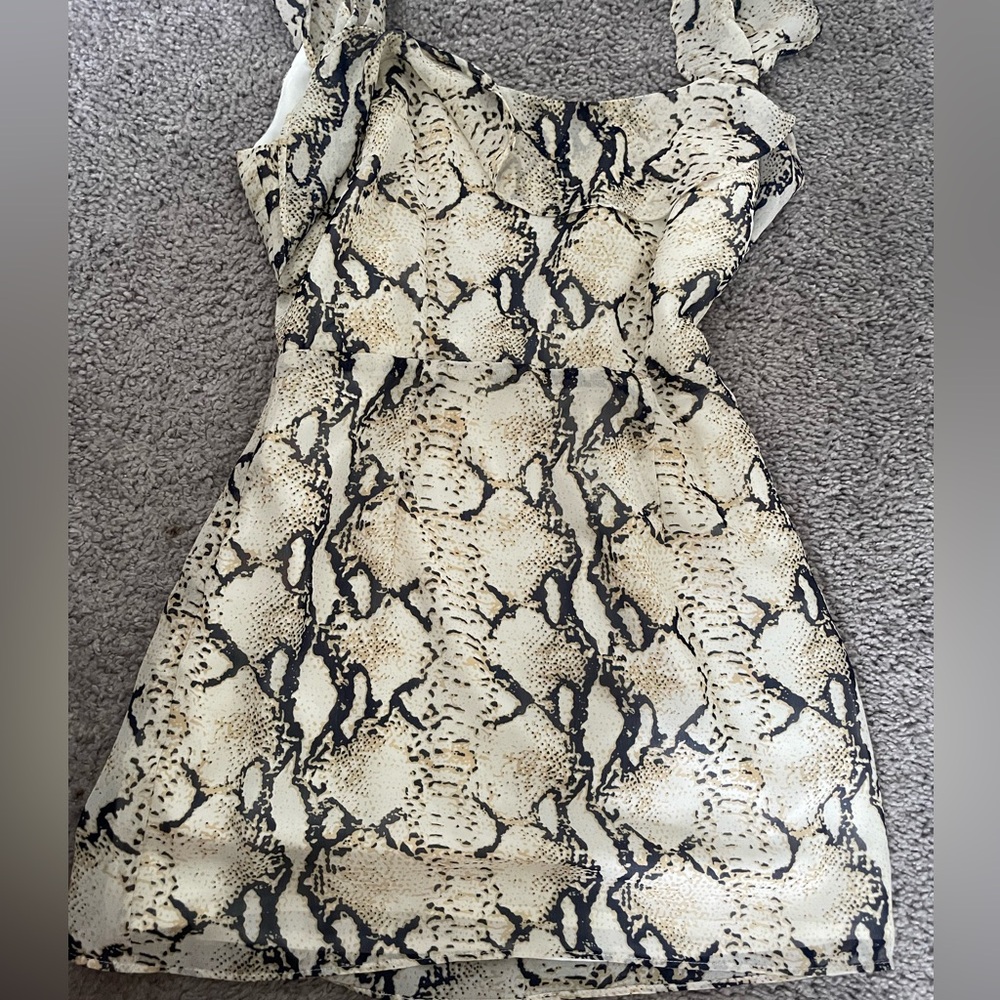 Animal print mini dress